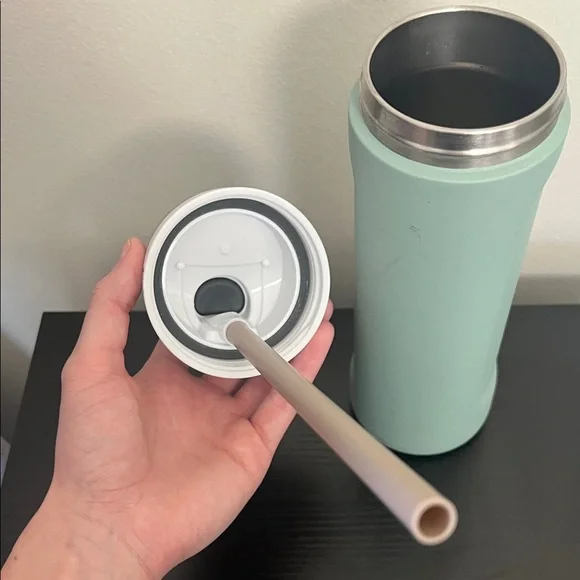 Owala Mint Green & Tan Insulated Water Bottle with Flip Lid - Picture 5 of 5